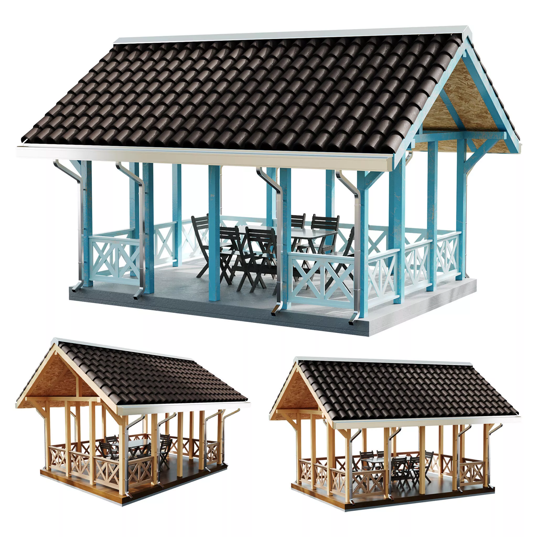 Gazebo 06 3D model