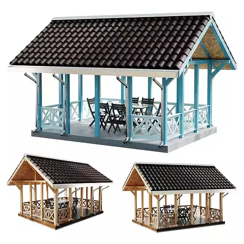 Gazebo 06 3D model