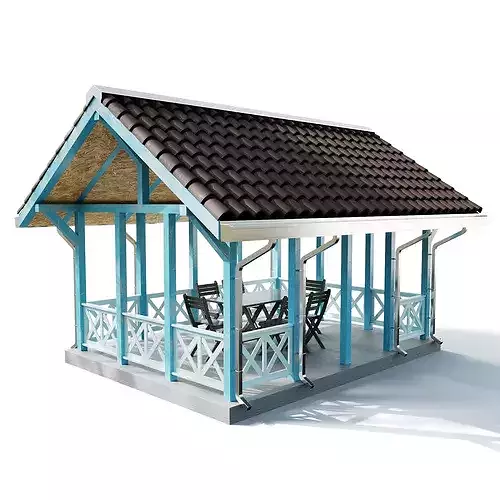 Gazebo 06 3D model 5