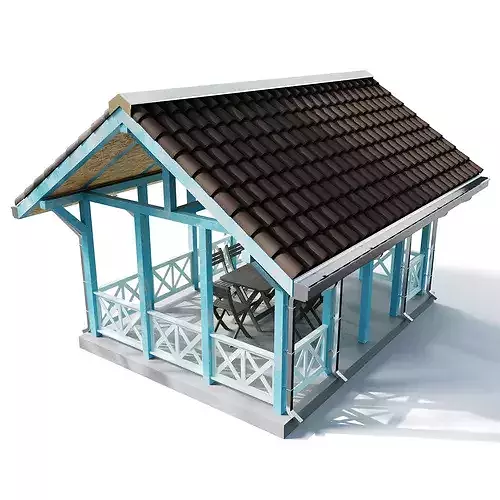 Gazebo 06 3D model 6