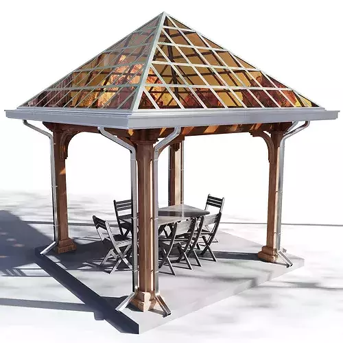 Gazebo 07 3D model 6