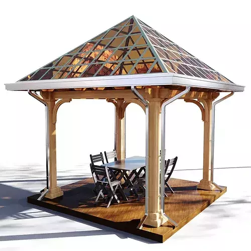 Gazebo 07 3D model 2