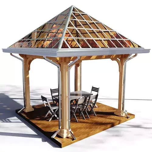 Gazebo 07 3D model 3