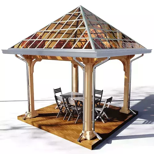 Gazebo 07 3D model 7