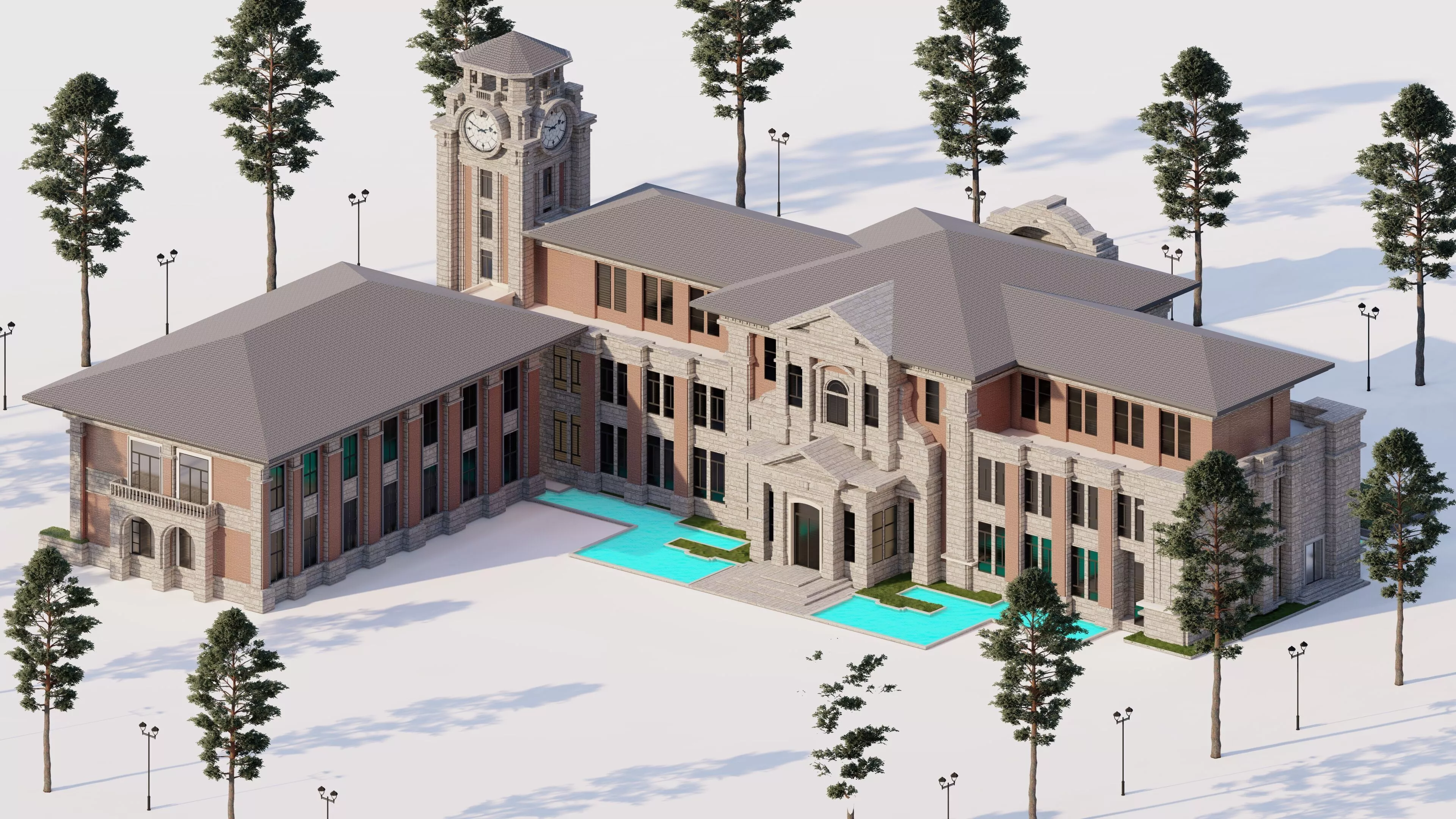 School-University High School 3D model