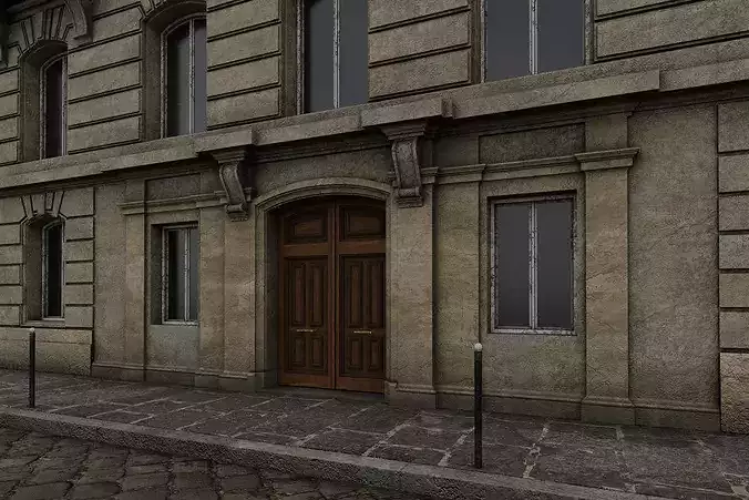 City Building X 3D model 7