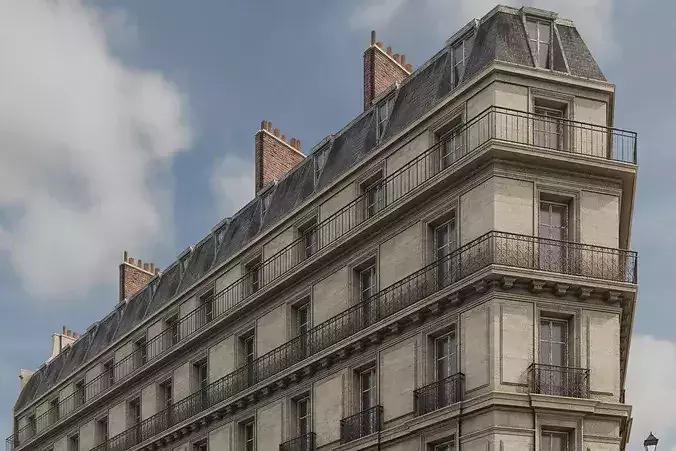 City Building X 3D model 4