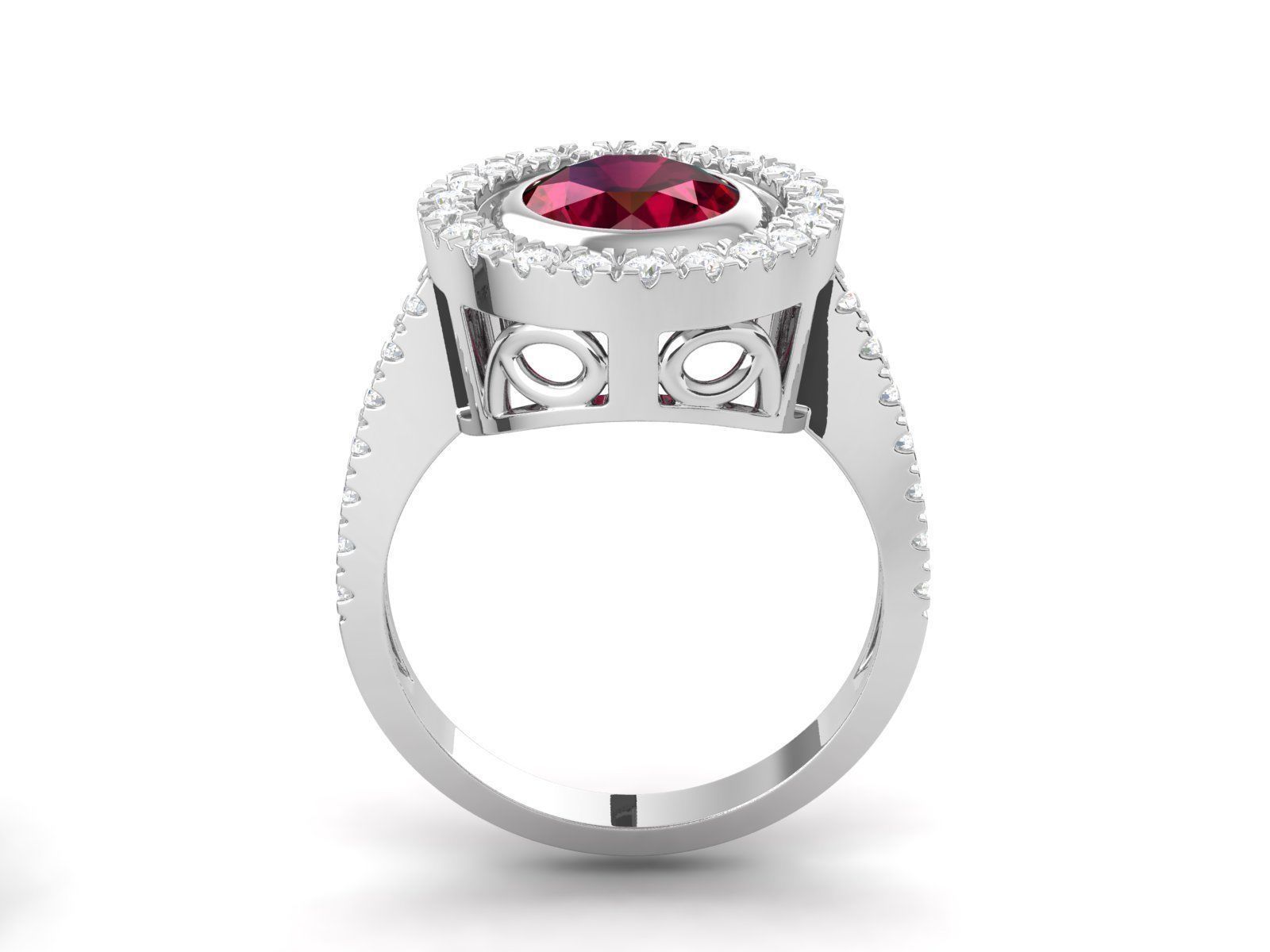 Ruby Ring 01 3D print model_2