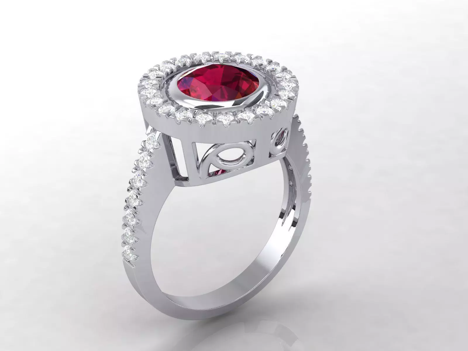 Ruby Ring 01 3D print model_0