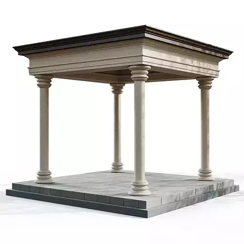 Gazebo 011 3D model 2