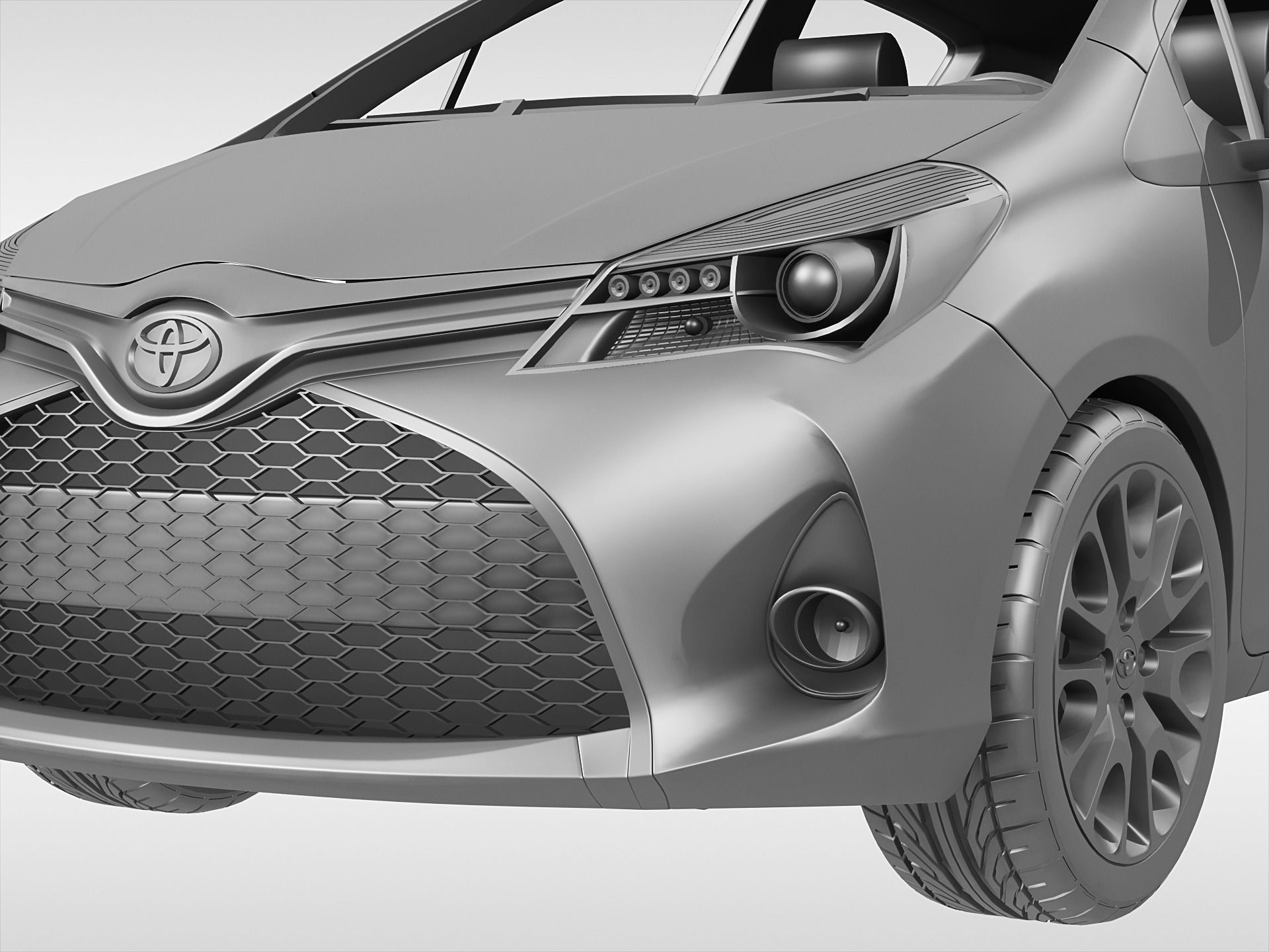 Toyota Yaris 2015  3D model_7