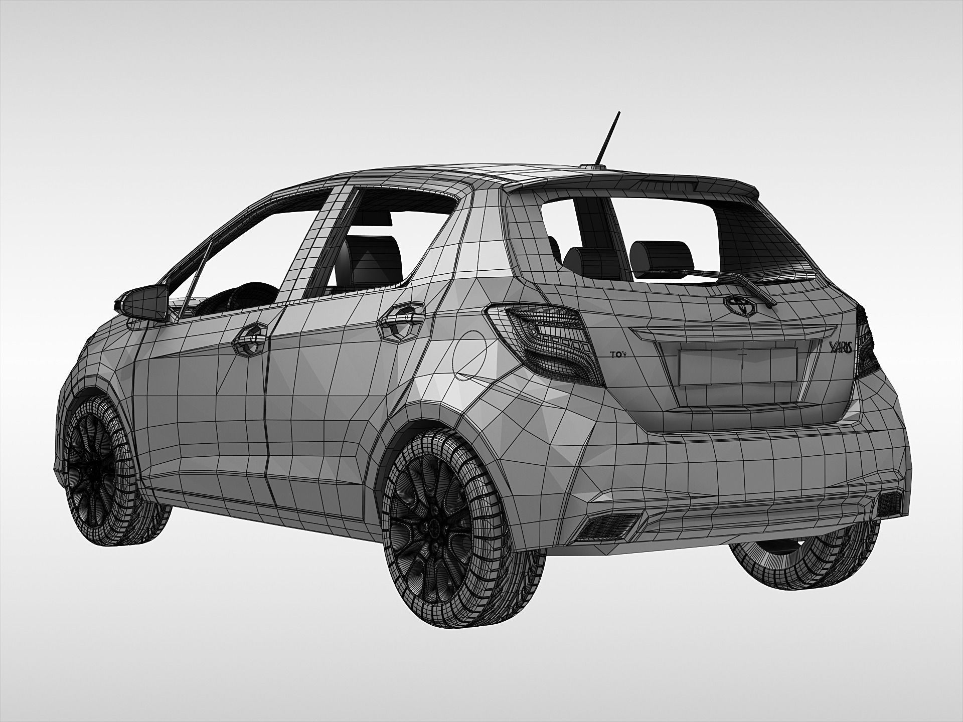 Toyota Yaris 2015  3D model_9