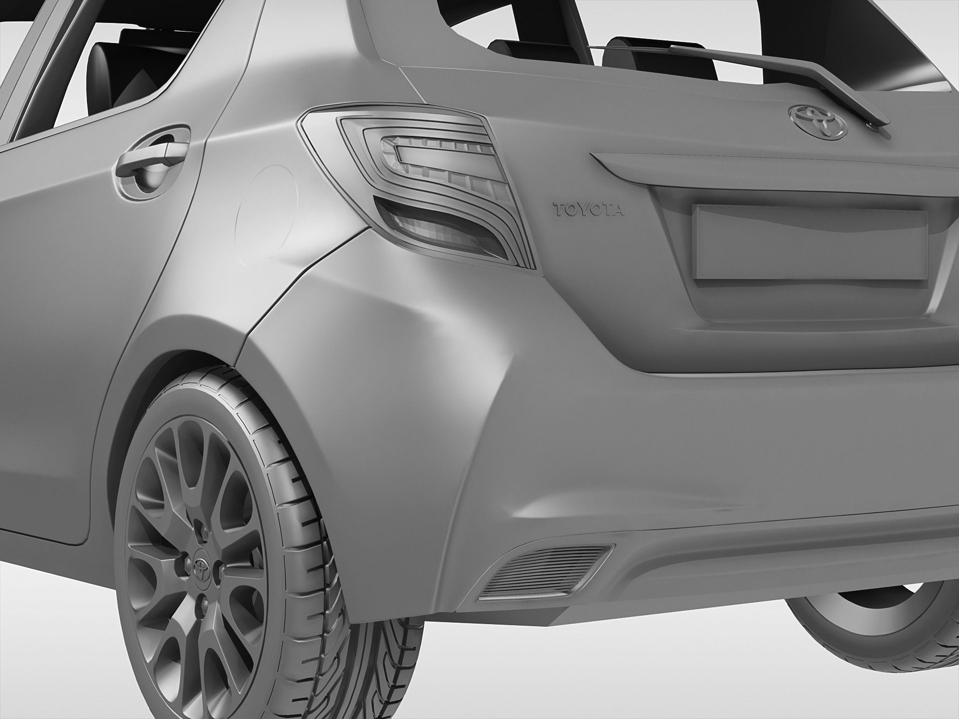 Toyota Yaris 2015  3D model_4