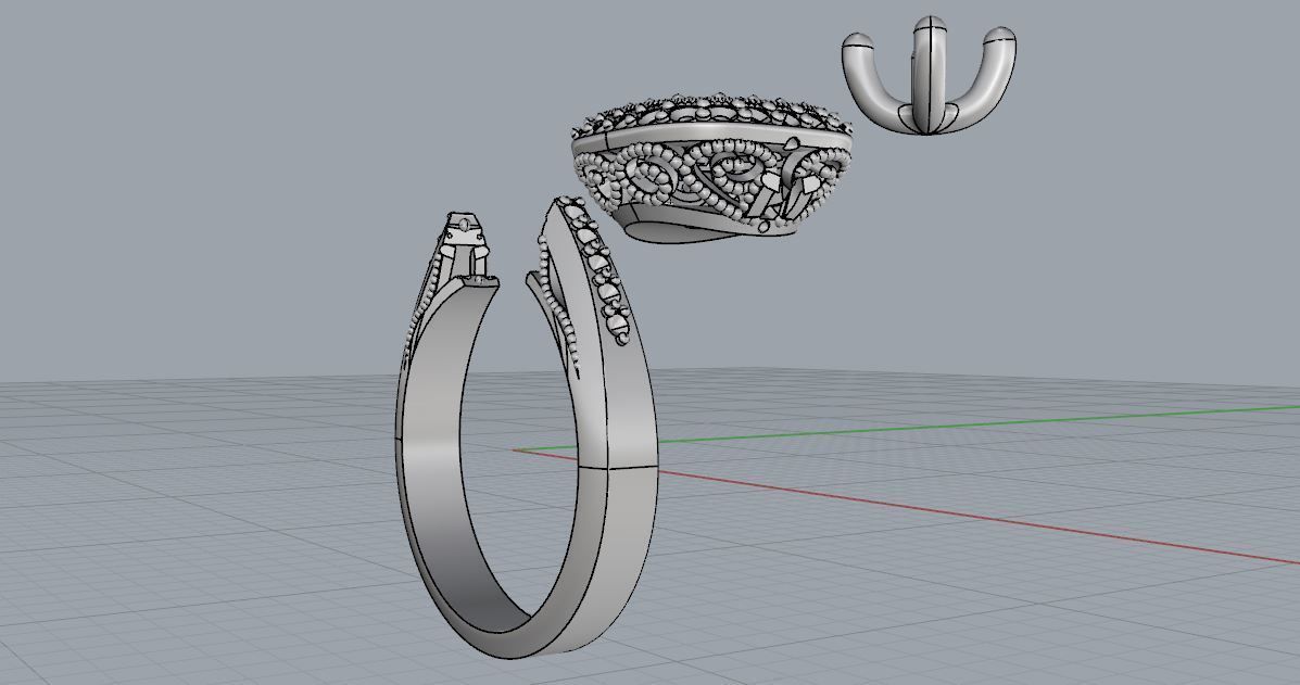 PDI-119 Ring 3D print model_4