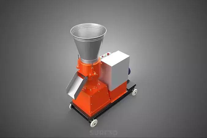 AUTO CONTROL PANEL BOX ELECTRIC PELLET PRESS MILL MAKING MACHINE 3D model 6