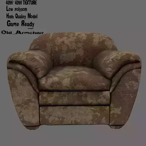 Armchair chair in camouflage