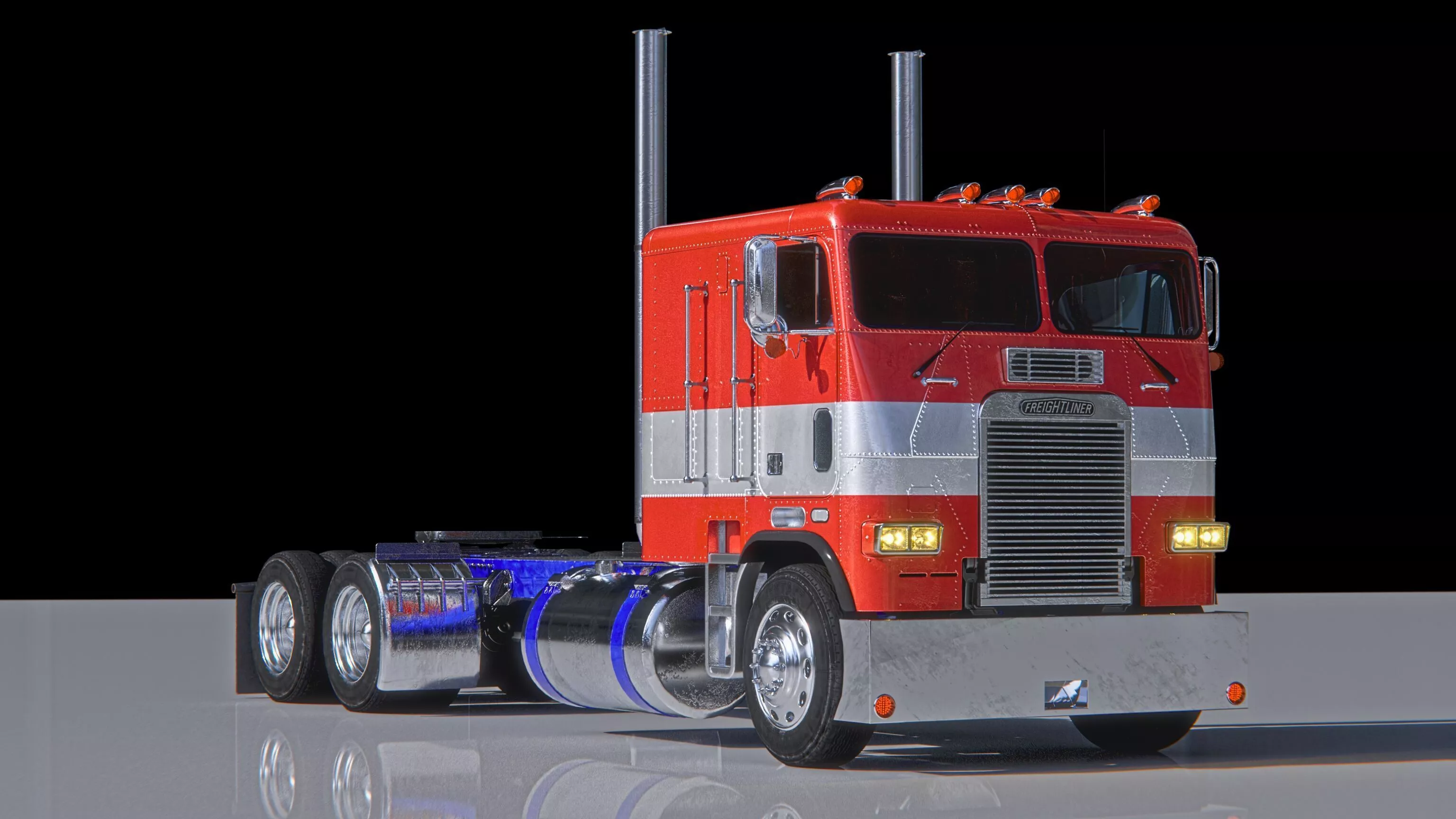Optimus Prime Truck Freightliner Bumblebee Movie 3D model