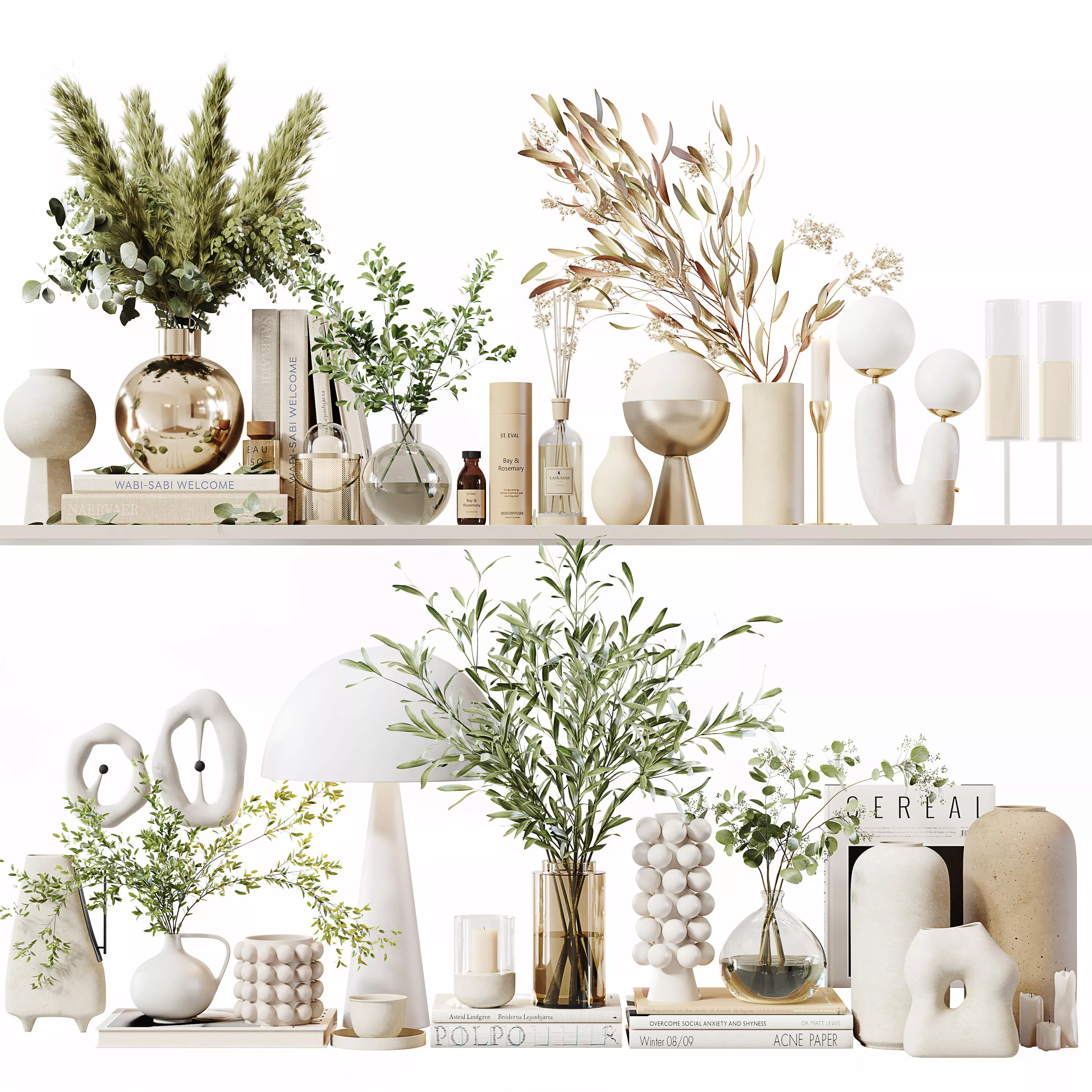 Decorative Set 262 Low-poly 3D model