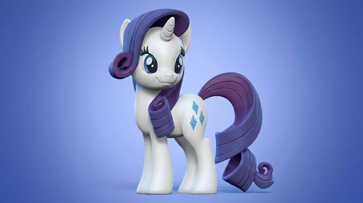 Rarity 3D Print - My Little Pony 3D print model