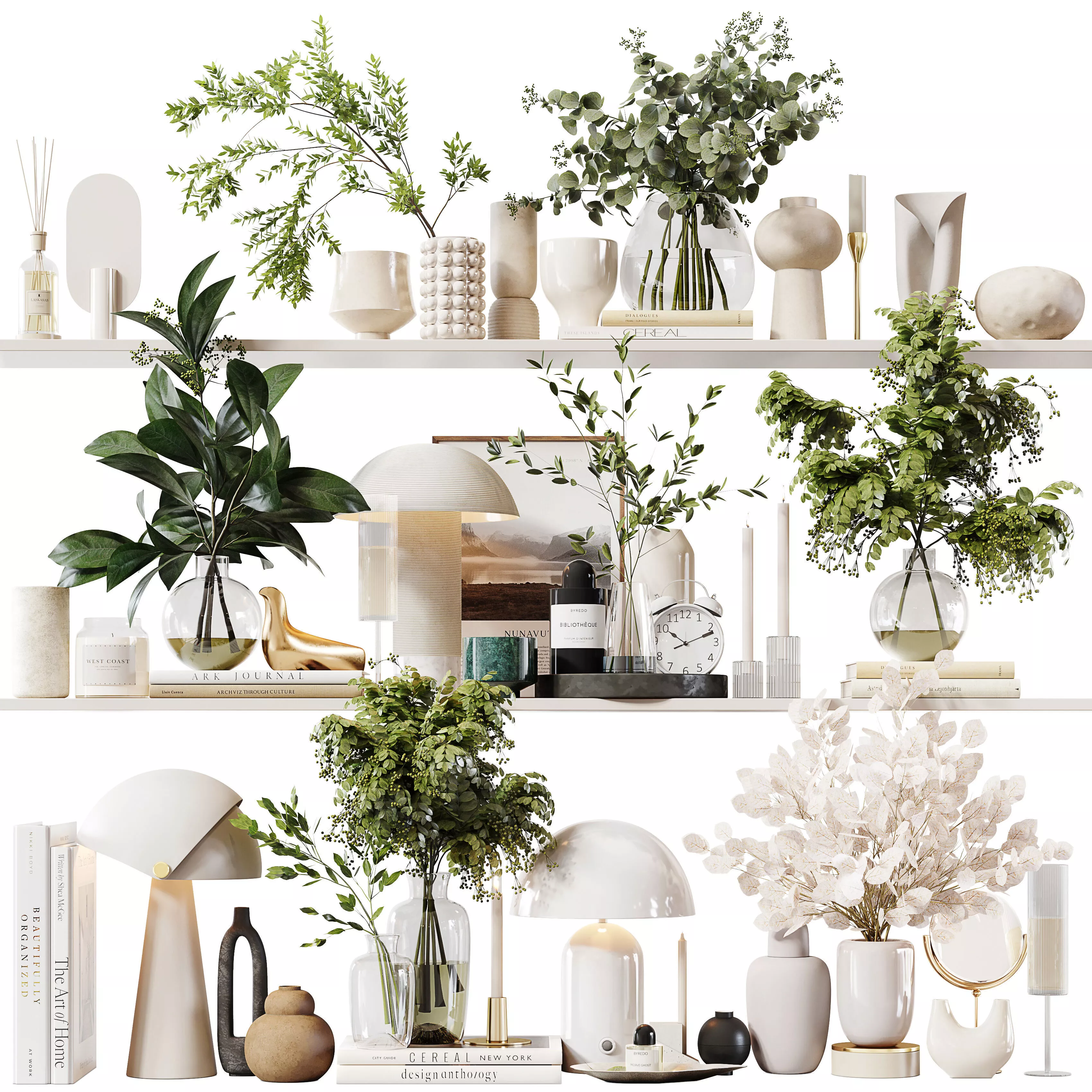 Decorative Set 263 Low-poly 3D model