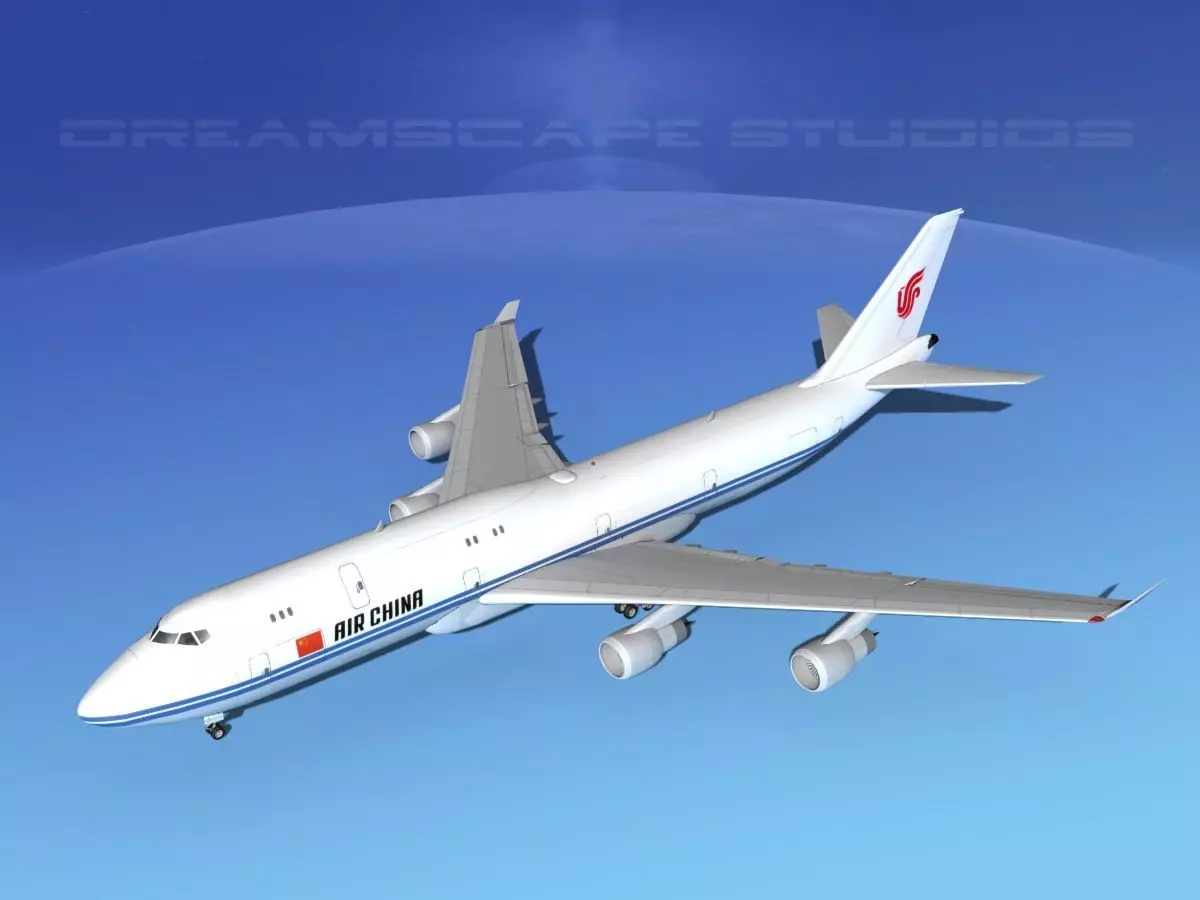 Boeing 747-8I Jumbo Jet China 3D model_0