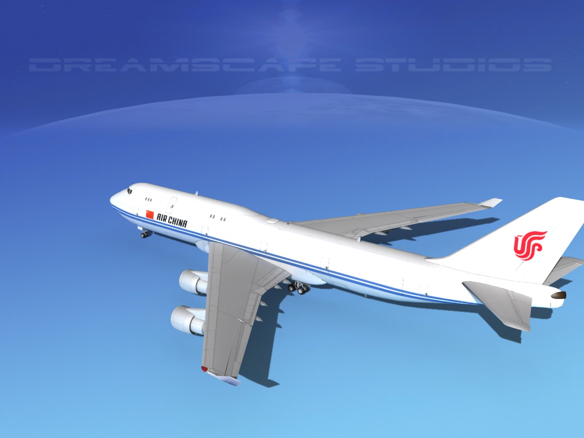 Boeing 747-8I Jumbo Jet China 3D model_9