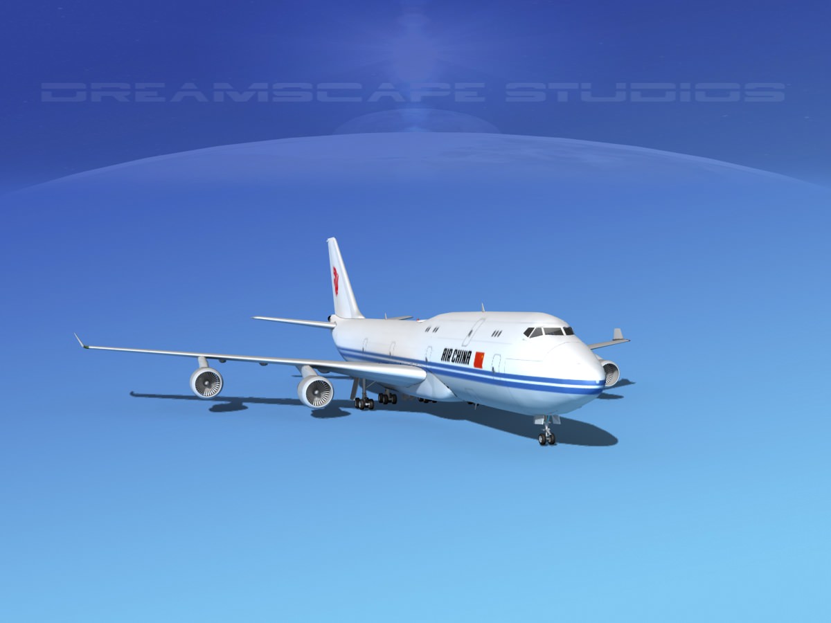 Boeing 747-8I Jumbo Jet China 3D model_3