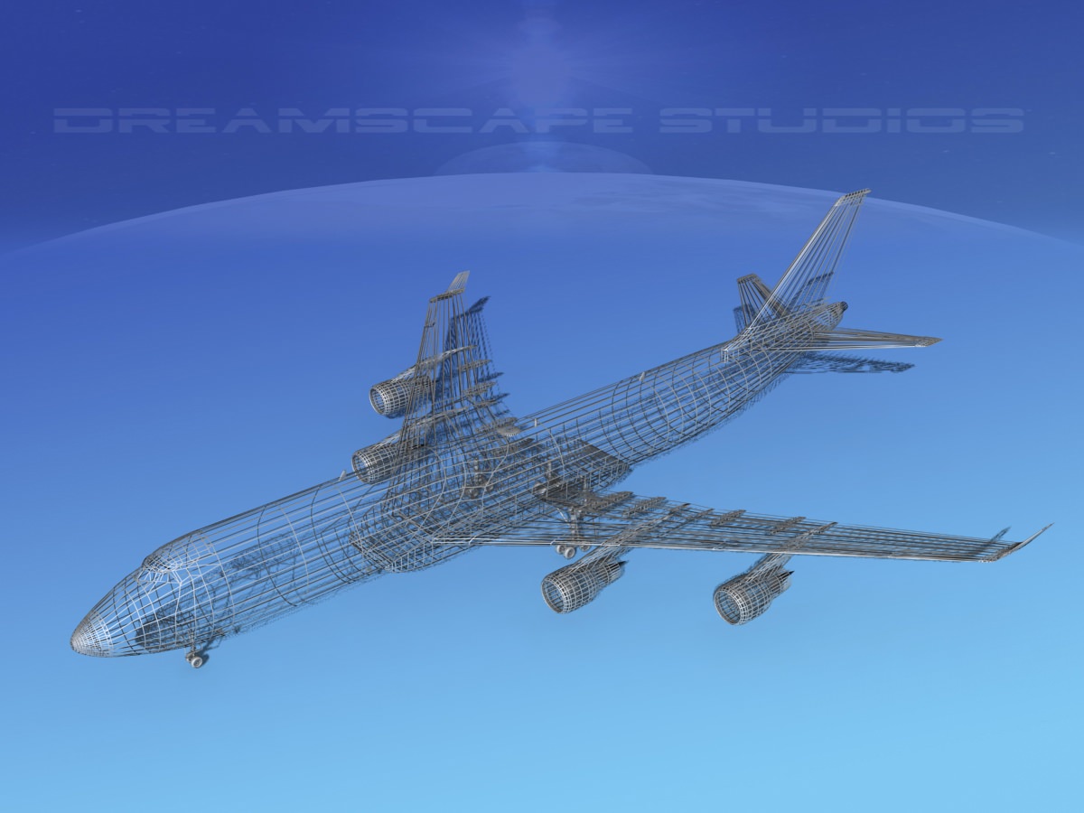 Boeing 747-8I Jumbo Jet China 3D model_11