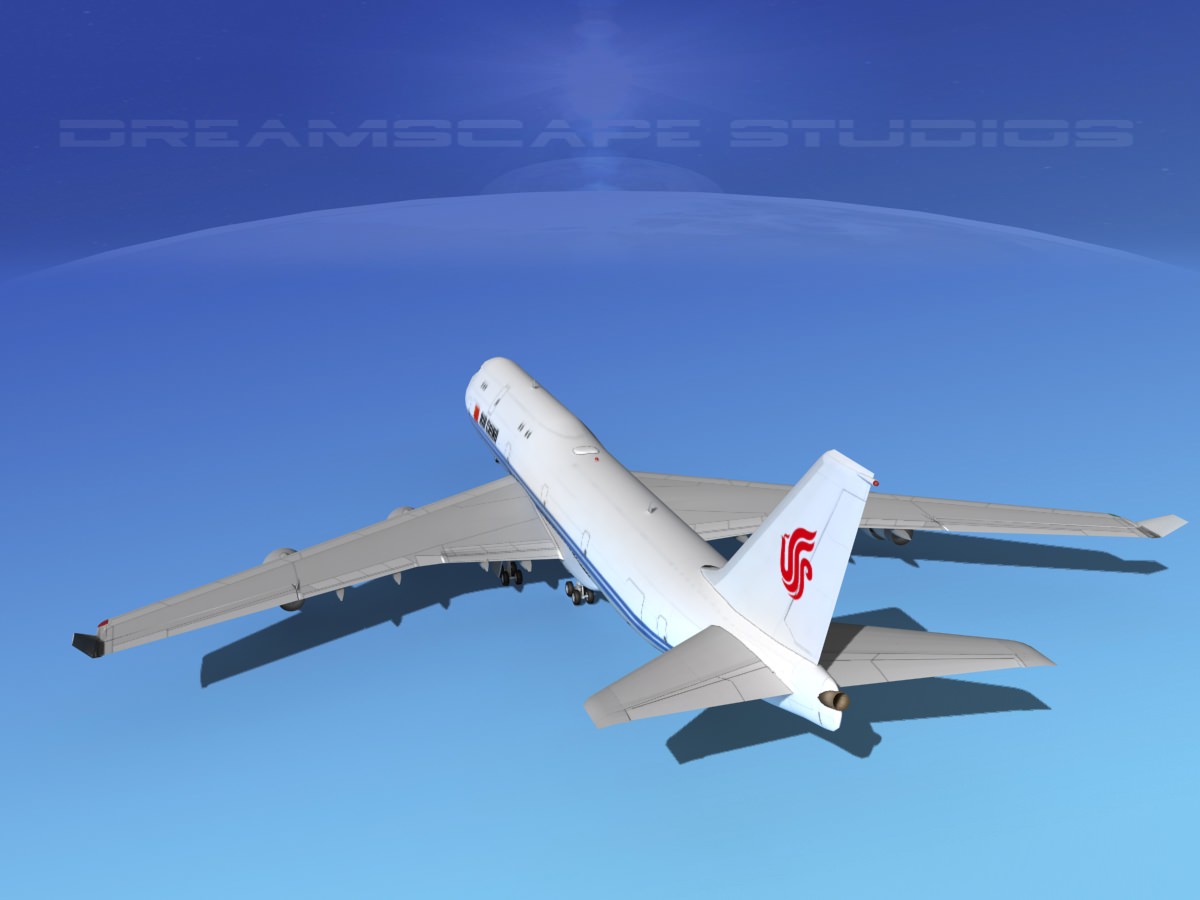 Boeing 747-8I Jumbo Jet China 3D model_7