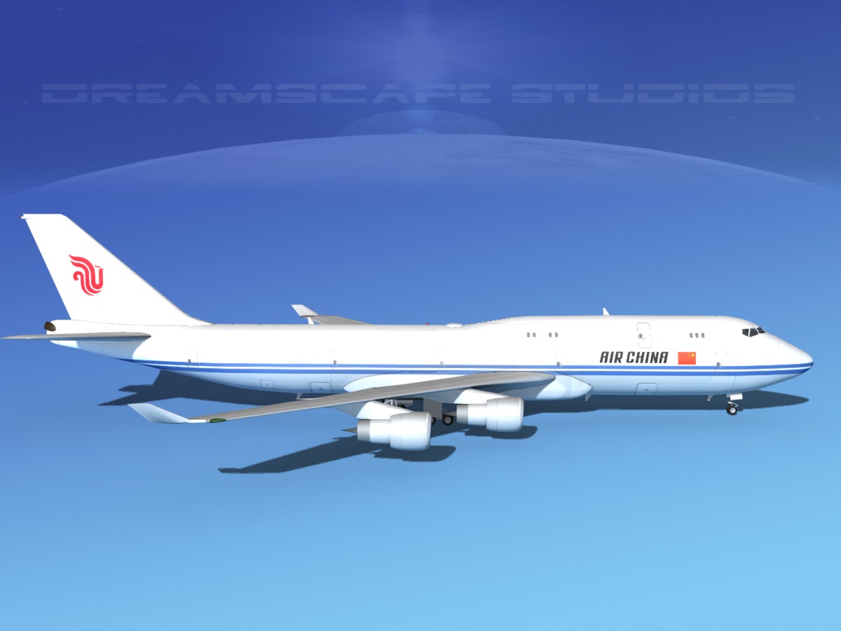 Boeing 747-8I Jumbo Jet China 3D model_5