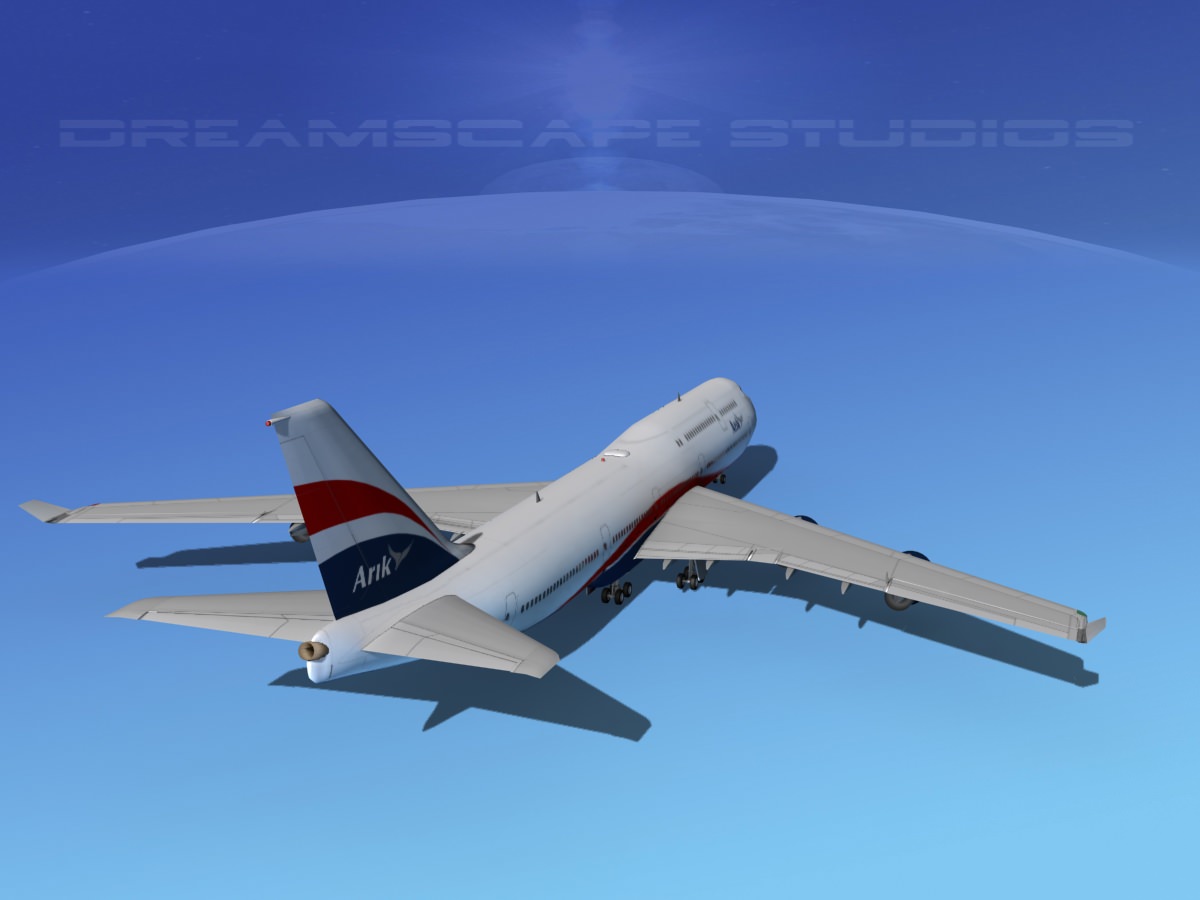 Boeing 747-8I Jumbo Jet Arik 3D model_6