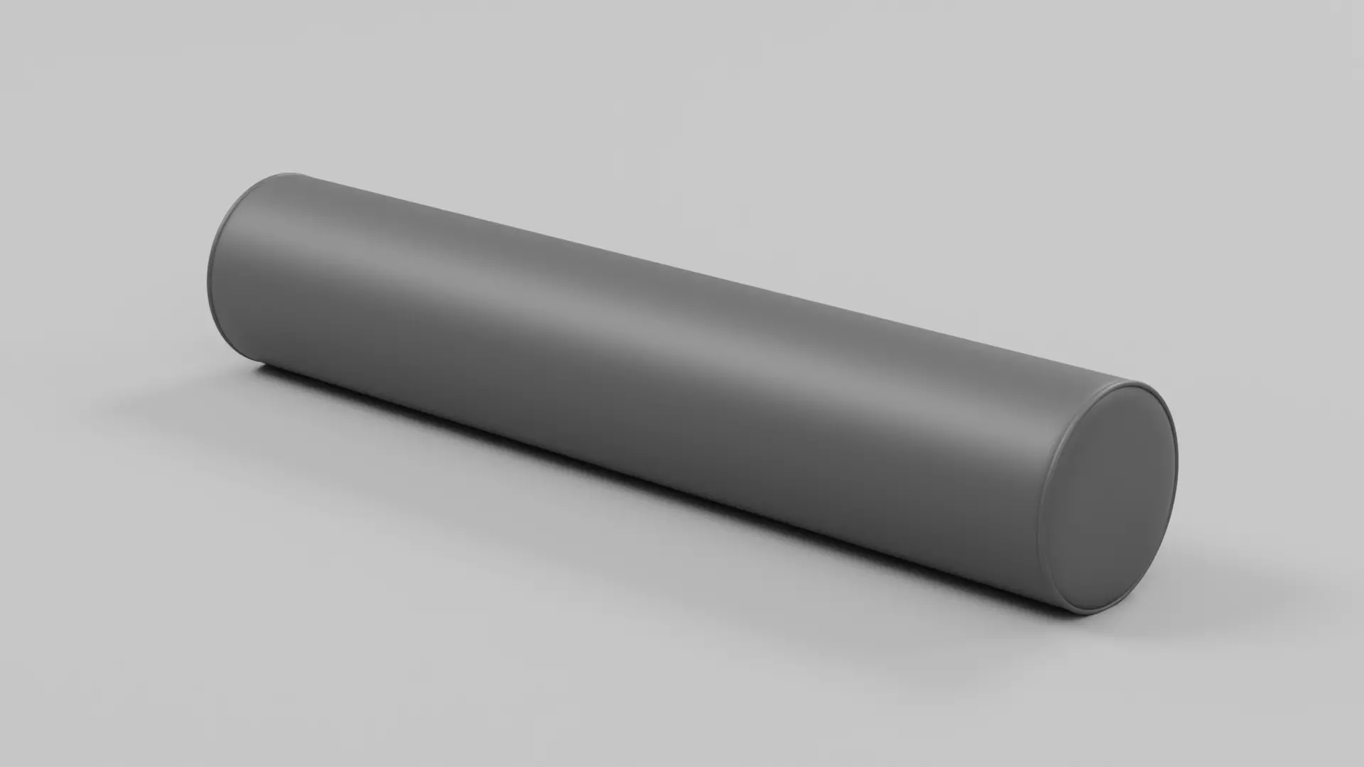 Velvet Bolster Cylinder Pillow or Cushion - Sample File 3D model