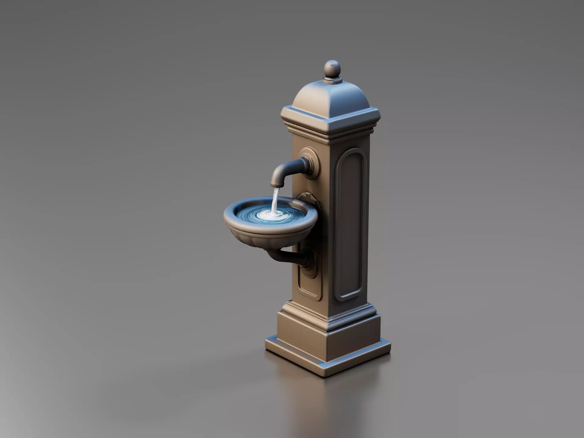 Drinking Fountain 3D print model
