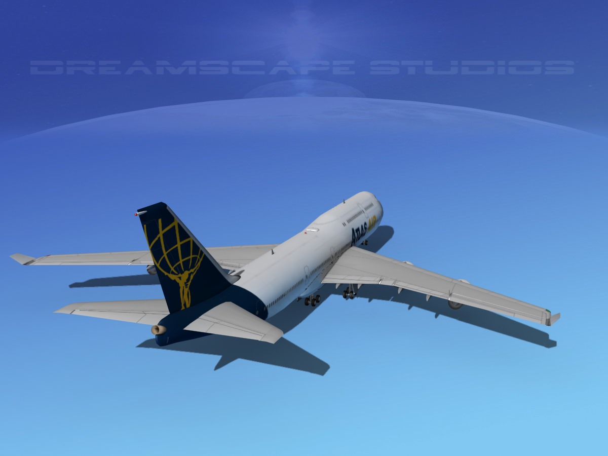 Boeing 747-8I Jumbo Jet Atlas 3D model_7