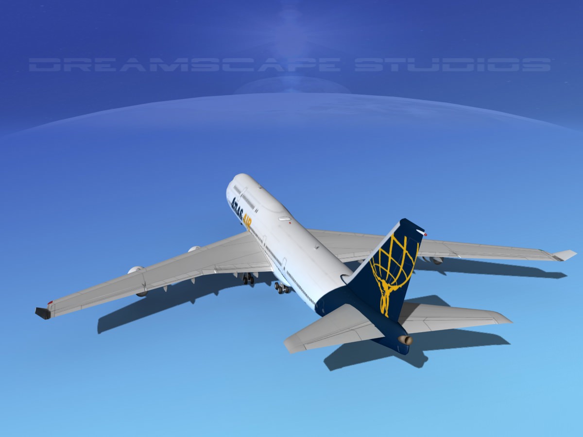 Boeing 747-8I Jumbo Jet Atlas 3D model_6