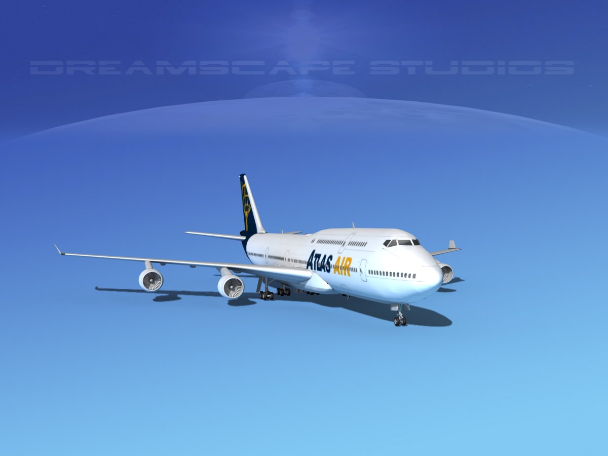 Boeing 747-8I Jumbo Jet Atlas 3D model_3