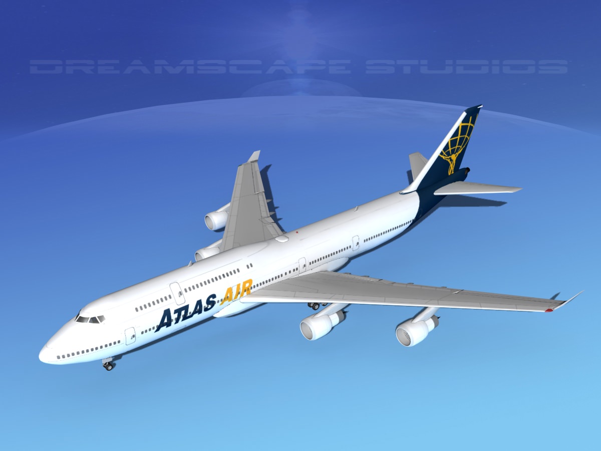 Boeing 747-8I Jumbo Jet Atlas 3D model_10