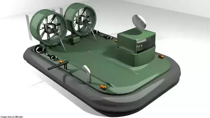 Hovercraft - Military 3D model