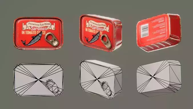 Survival Props - Food and Drink Low-poly 3D model 2