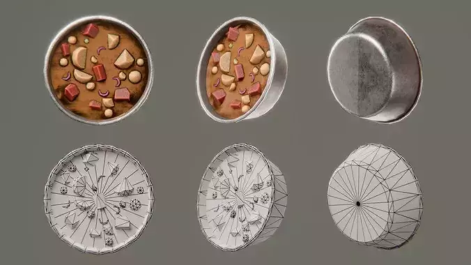 Survival Props - Food and Drink Low-poly 3D model 5