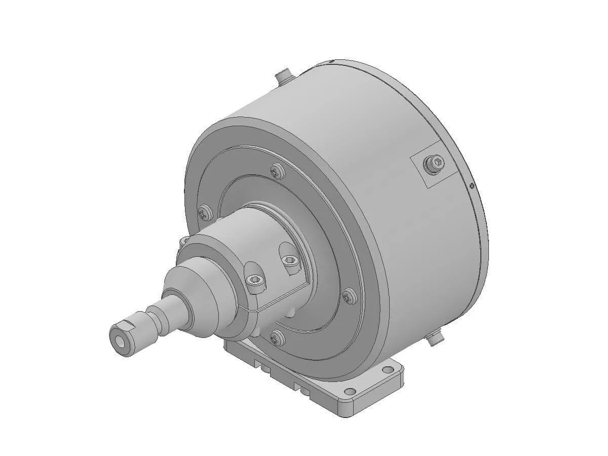 Pneumatic deburring spindle for robotics 3D model