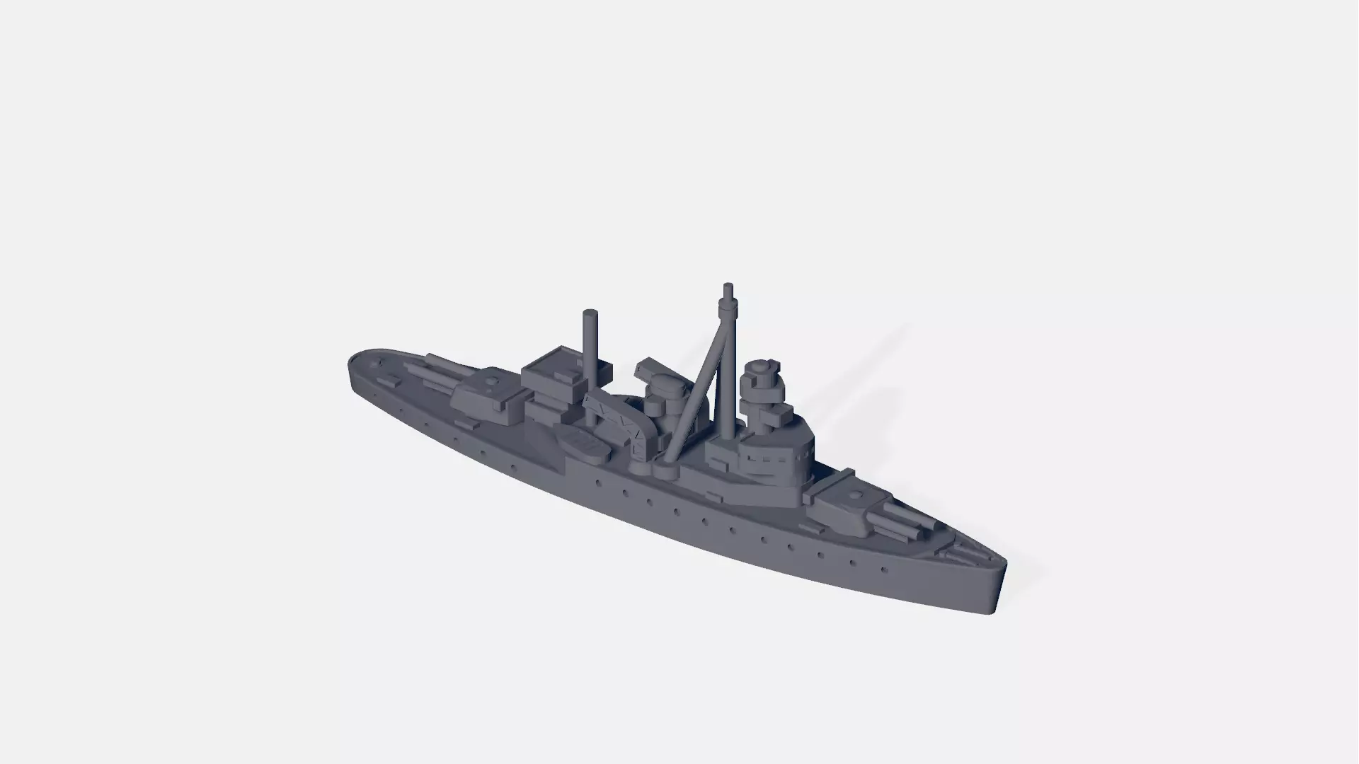 HTMS Thonburi 3D print model