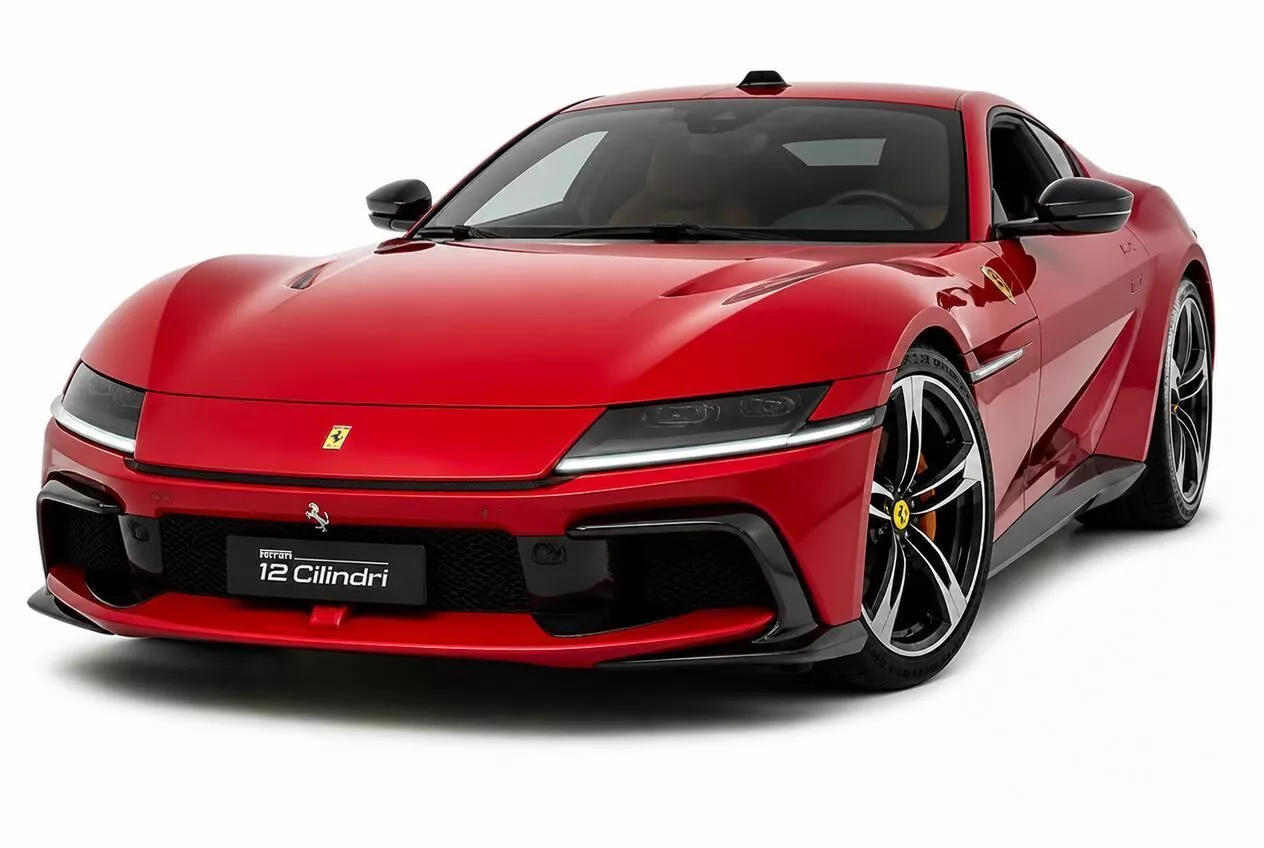 Ferrari 12Cilindri 2025 Rear Three Quarter View Ultra Realistic 3D model