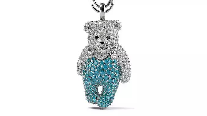 Bear Berry Pendant 3D print model