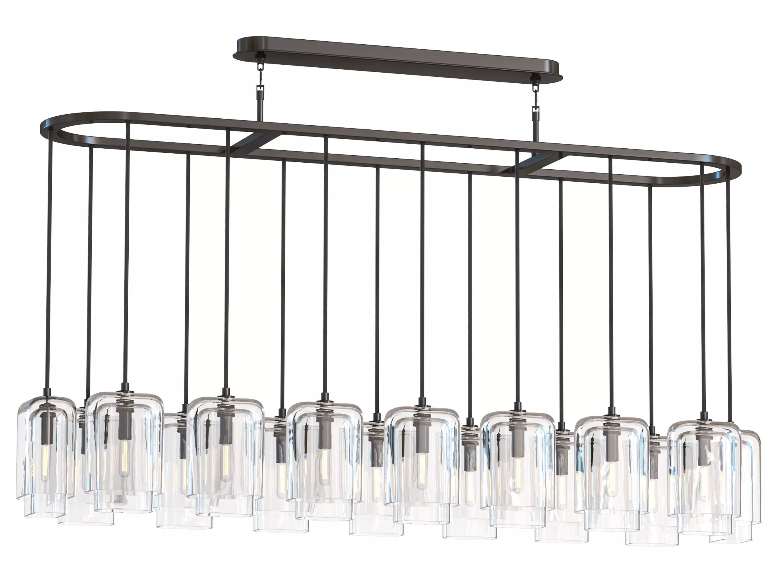 RH Lacour Linear Chandelier Large 3D model
