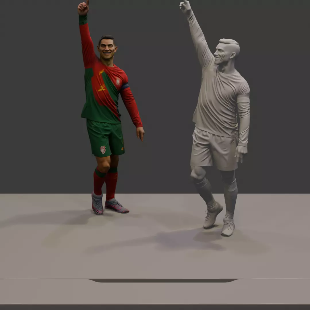 Cristiano Ronaldo - Portugal jersey no 7 3D print model