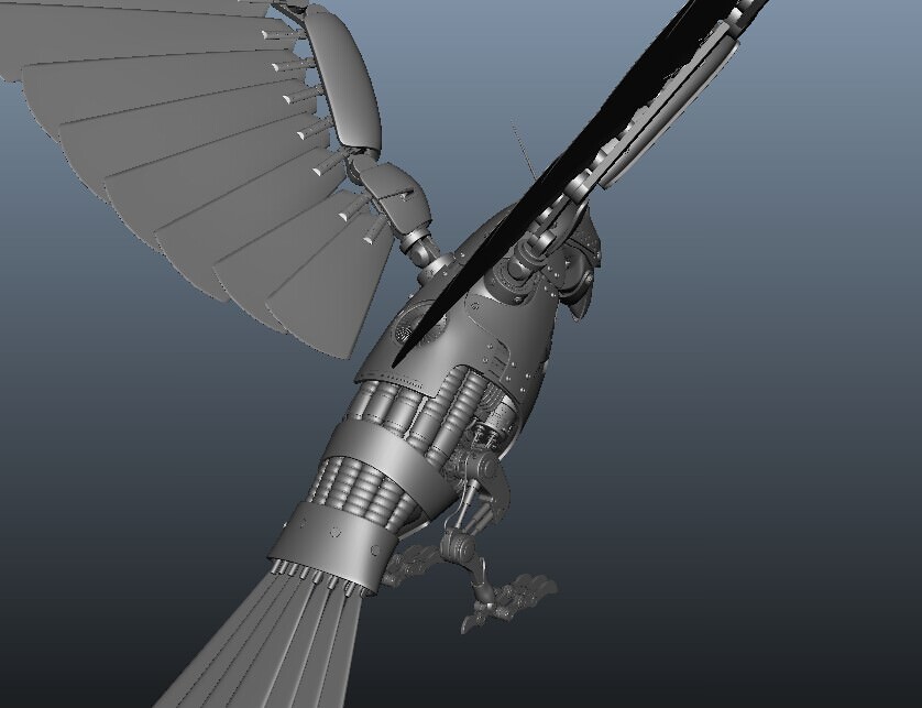 Bird-robot model metal gear solid hd wallpaper 3D model_1