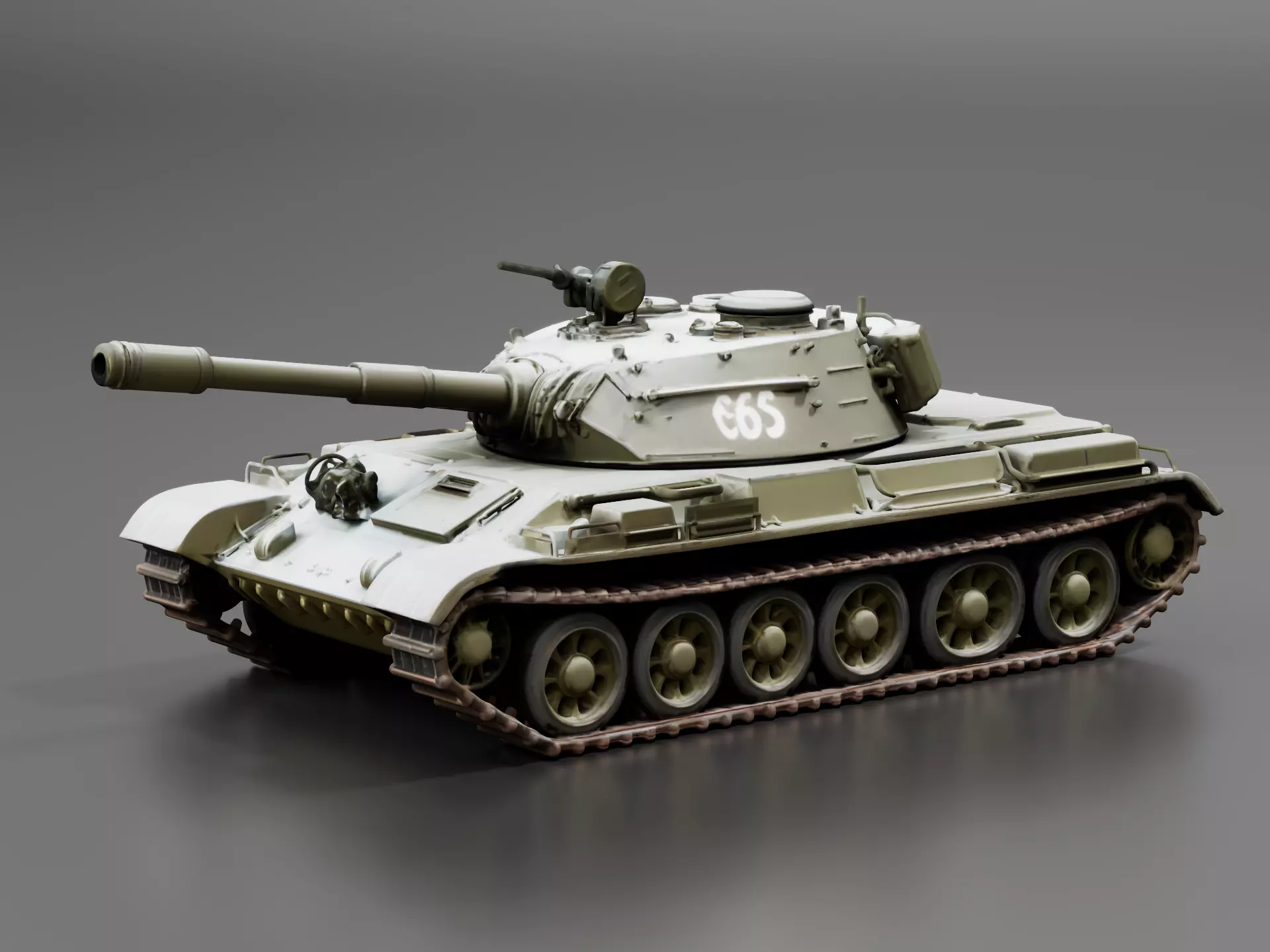 T62 Main Battle Tank 3D print model