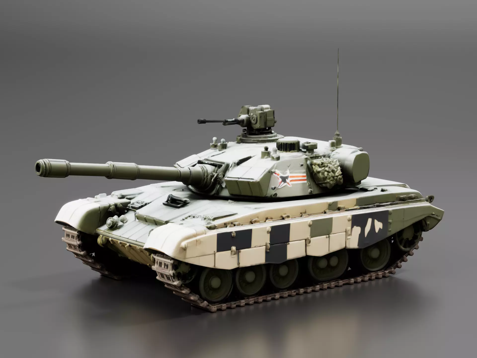 T72B3 Main Battle Tank 3D print model