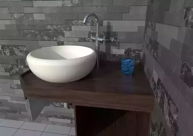 Ethnic Sink Cabinet
